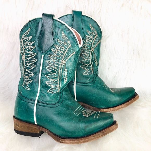 girls blue cowboy boots